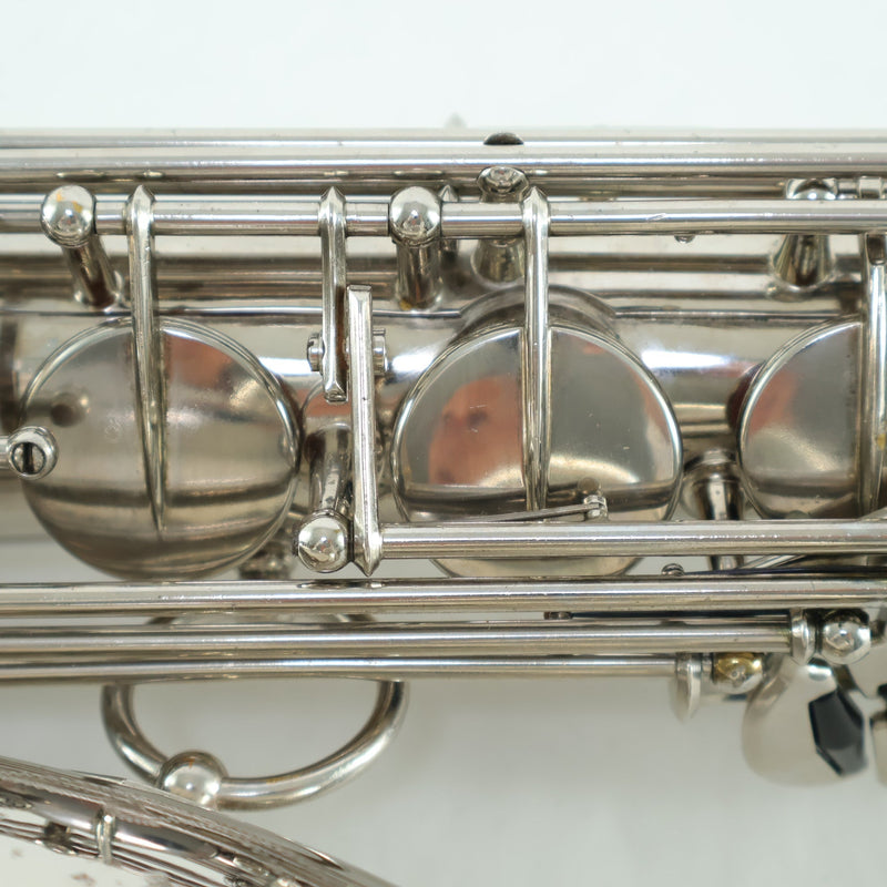 Selmer Paris Super Balanced Action Tenor Saxophone in Nickel Plate SN 50356 EXCELLENT- for sale at BrassAndWinds.com