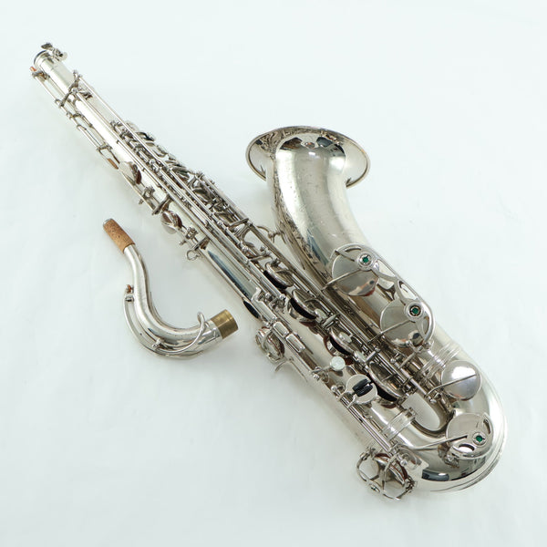 Selmer Paris Super Balanced Action Tenor Saxophone in Nickel Plate SN 50356 EXCELLENT- for sale at BrassAndWinds.com