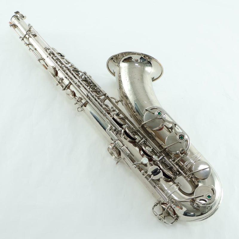 Selmer Paris Super Balanced Action Tenor Saxophone in Nickel Plate SN 50356 EXCELLENT- for sale at BrassAndWinds.com