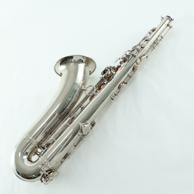 Selmer Paris Super Balanced Action Tenor Saxophone in Nickel Plate SN 50356 EXCELLENT- for sale at BrassAndWinds.com