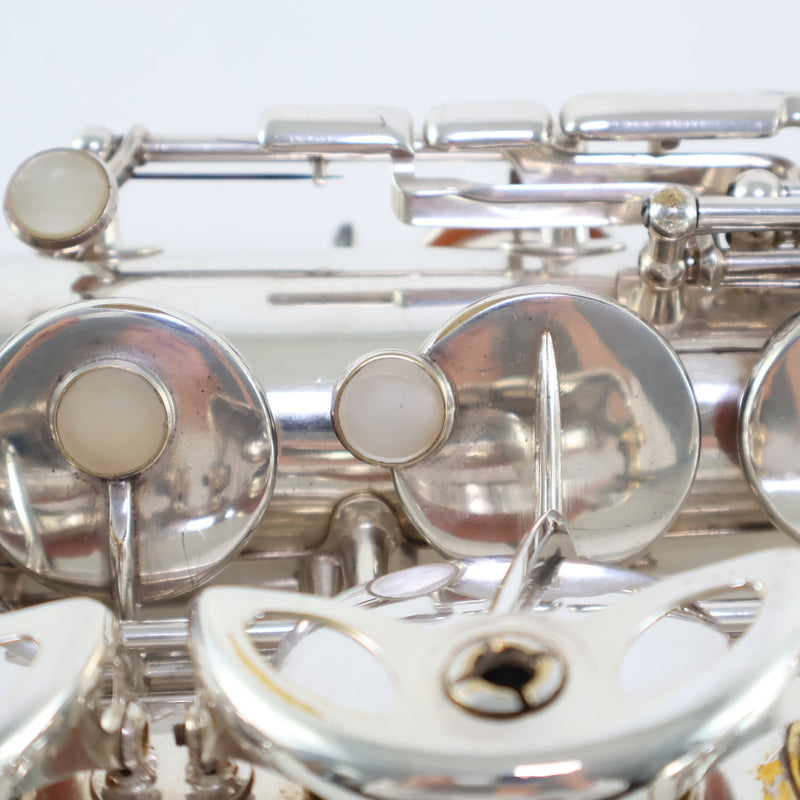 Selmer Paris Super Balanced Action Tenor Saxophone in Original Silver SN 39376 EXCELLENT- for sale at BrassAndWinds.com