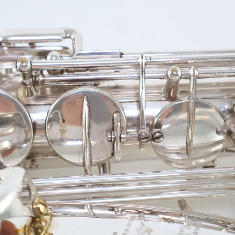 Selmer Paris Super Balanced Action Tenor Saxophone in Original Silver SN 39376 EXCELLENT- for sale at BrassAndWinds.com