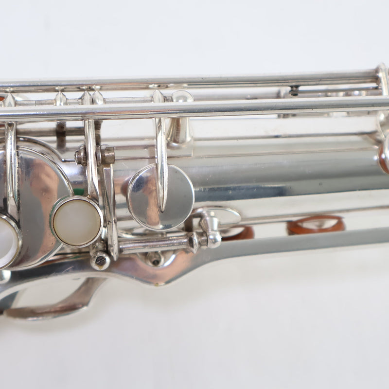 Selmer Paris Super Balanced Action Tenor Saxophone in Original Silver SN 39376 EXCELLENT- for sale at BrassAndWinds.com