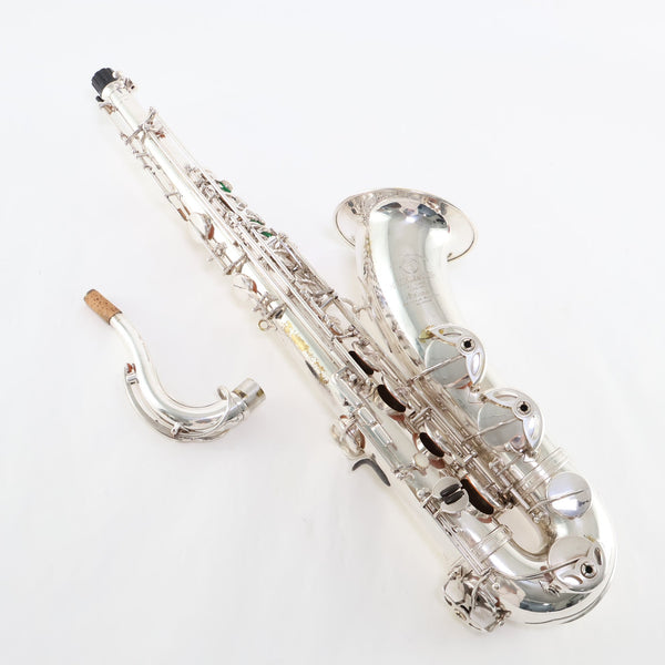 Selmer Paris Super Balanced Action Tenor Saxophone in Original Silver SN 39376 EXCELLENT- for sale at BrassAndWinds.com