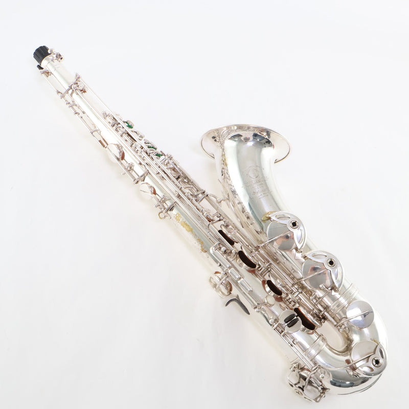 Selmer Paris Super Balanced Action Tenor Saxophone in Original Silver SN 39376 EXCELLENT- for sale at BrassAndWinds.com