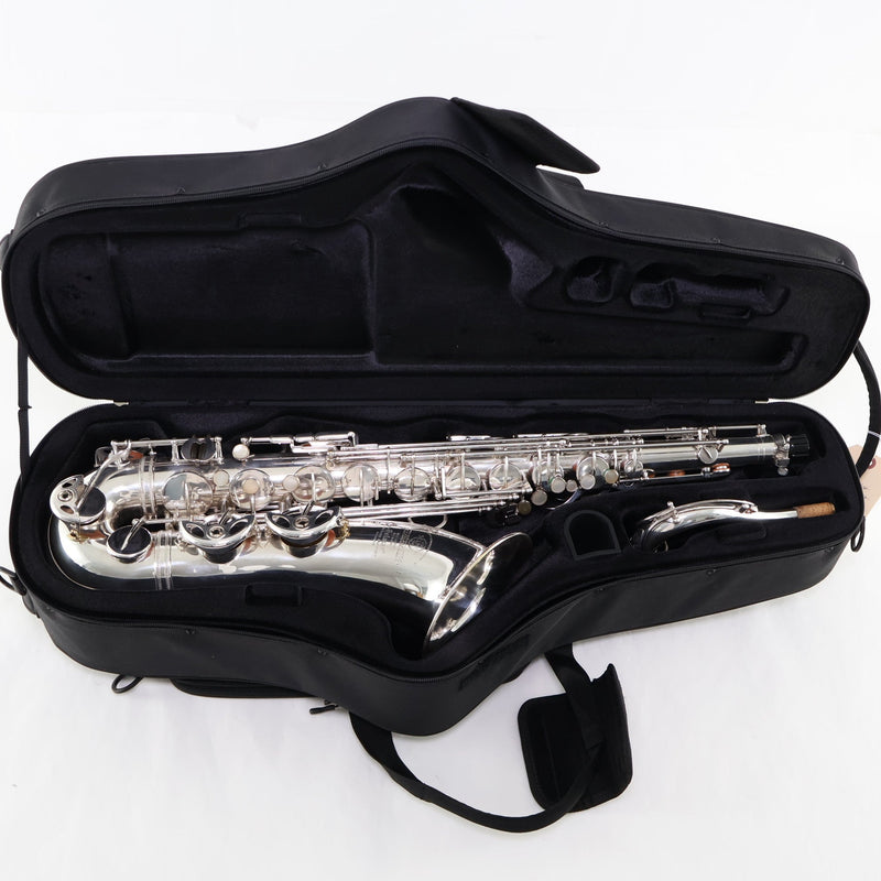 Selmer Paris Super Balanced Action Tenor Saxophone in Original Silver SN 39376 EXCELLENT- for sale at BrassAndWinds.com