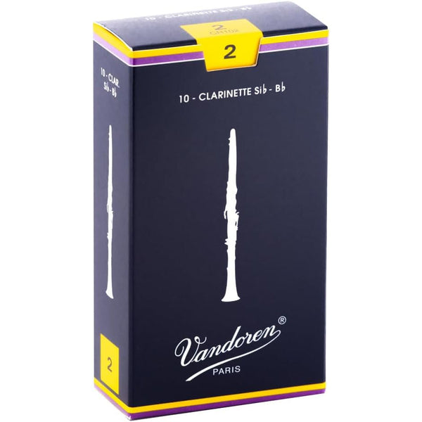 Vandoren CR102 Bb Clarinet Traditional Reeds, Strength 2 Box of 10- for sale at BrassAndWinds.com