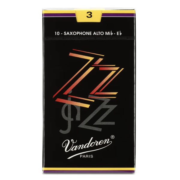 Vandoren SR413 ZZ Alto Saxophone Reeds, Strength 3, Box of 10- for sale at BrassAndWinds.com