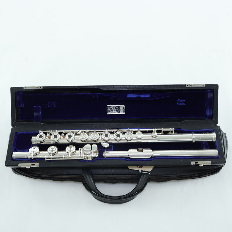 William S. Haynes Handmade Flute Open Hole B Foot SN 44612 FRESH REPAD- for sale at BrassAndWinds.com