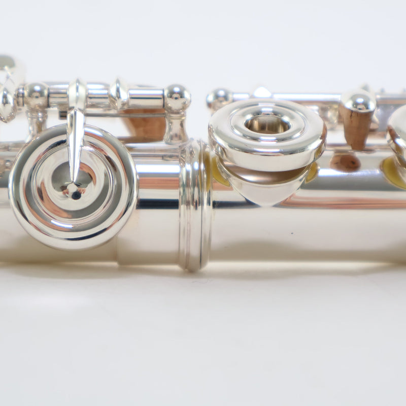 William S. Haynes Model AF708SE-BO 'Amadeus' Solid Silver Flute SN B2304560 OPEN BOX- for sale at BrassAndWinds.com