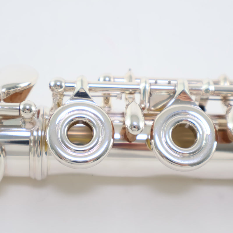 William S. Haynes Model AF708SE-BO 'Amadeus' Solid Silver Flute SN B2304560 OPEN BOX- for sale at BrassAndWinds.com