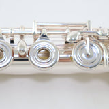 William S. Haynes Model AF708SE-BO 'Amadeus' Solid Silver Flute SN B2304560 OPEN BOX- for sale at BrassAndWinds.com