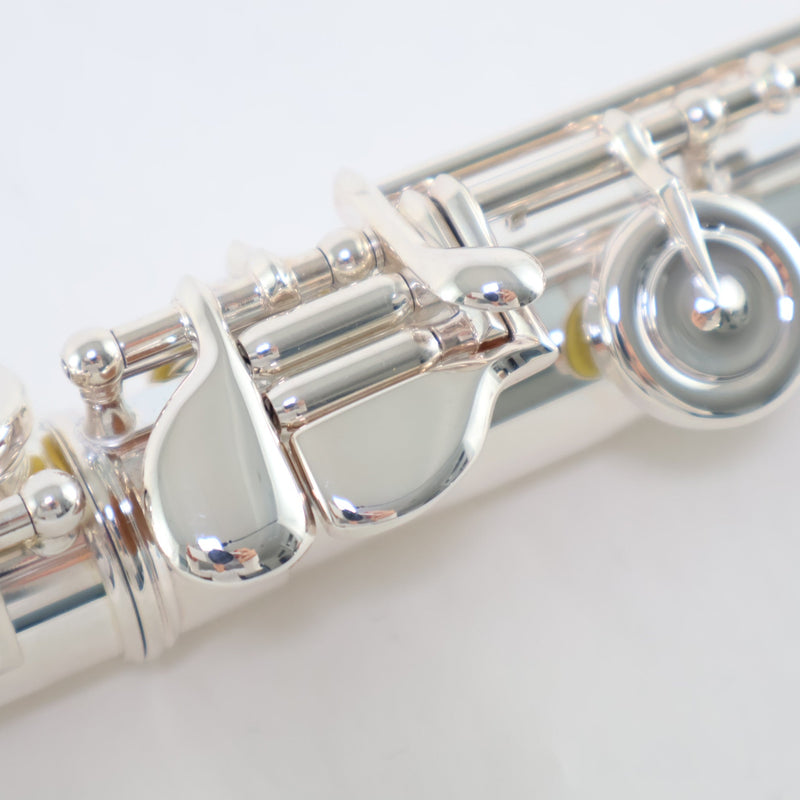 William S. Haynes Model AF708SE-BO 'Amadeus' Solid Silver Flute SN B2304560 OPEN BOX- for sale at BrassAndWinds.com