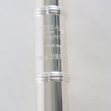 William S. Haynes Model AF708SE-BO 'Amadeus' Solid Silver Flute SN B2304560 OPEN BOX- for sale at BrassAndWinds.com