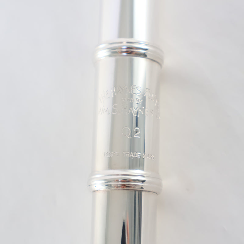 William S. Haynes Model Q2 Flute - Open Hole/ Offset G/ B Foot SN 9923 OPEN BOX- for sale at BrassAndWinds.com