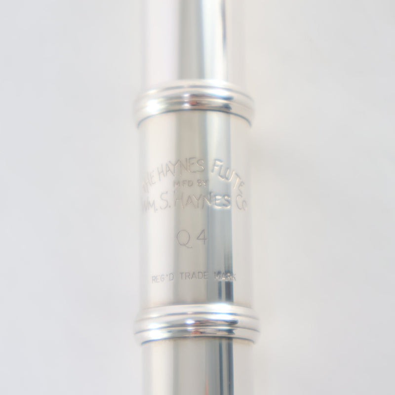 William S. Haynes Q4 Classic Handmade Solid Silver Flute SN 9036 OPEN BOX- for sale at BrassAndWinds.com