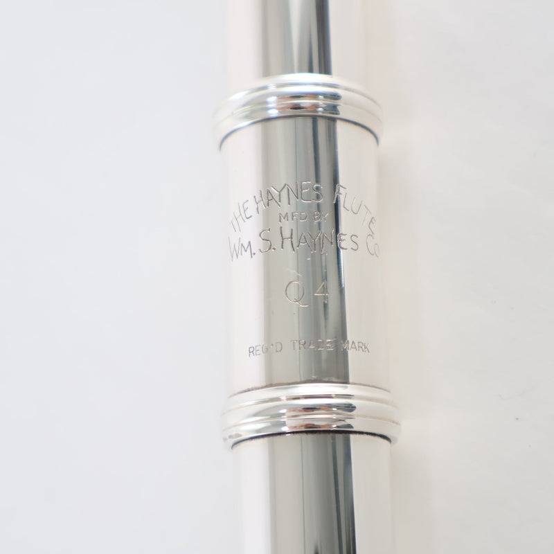 William S. Haynes Q4 Classic Handmade Solid Silver Flute SN 9330 OPEN BOX- for sale at BrassAndWinds.com