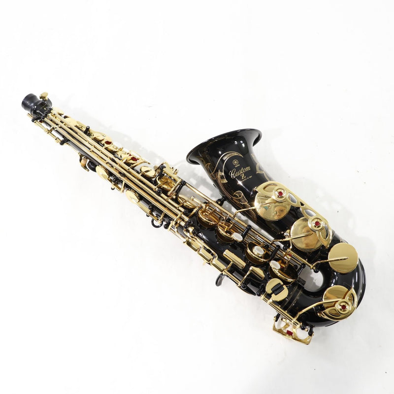 Yamaha Model YAS-82ZIIB Custom Z Alto Saxophone in Black Lacquer MINT CONDITION- for sale at BrassAndWinds.com