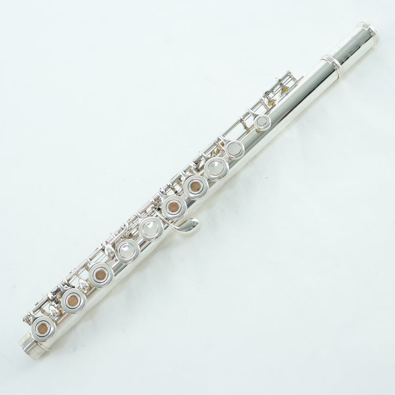 Yamaha Model YFL-481H Solid Silver Flute with Open Holes SN 735155 EXCELLENT- for sale at BrassAndWinds.com