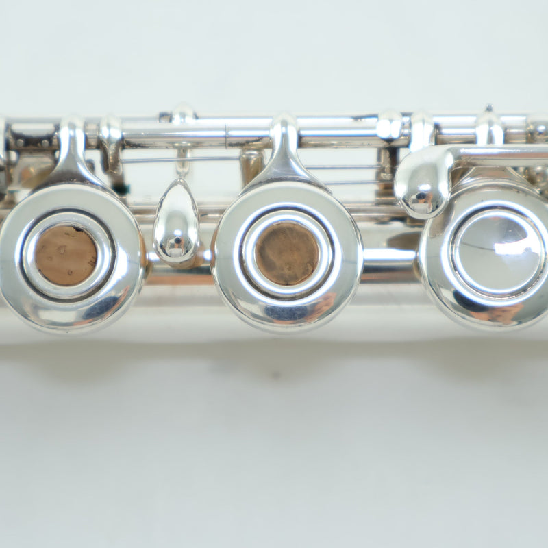 Yamaha Model YFL-481H Solid Silver Flute with Open Holes SN 735155 EXCELLENT- for sale at BrassAndWinds.com