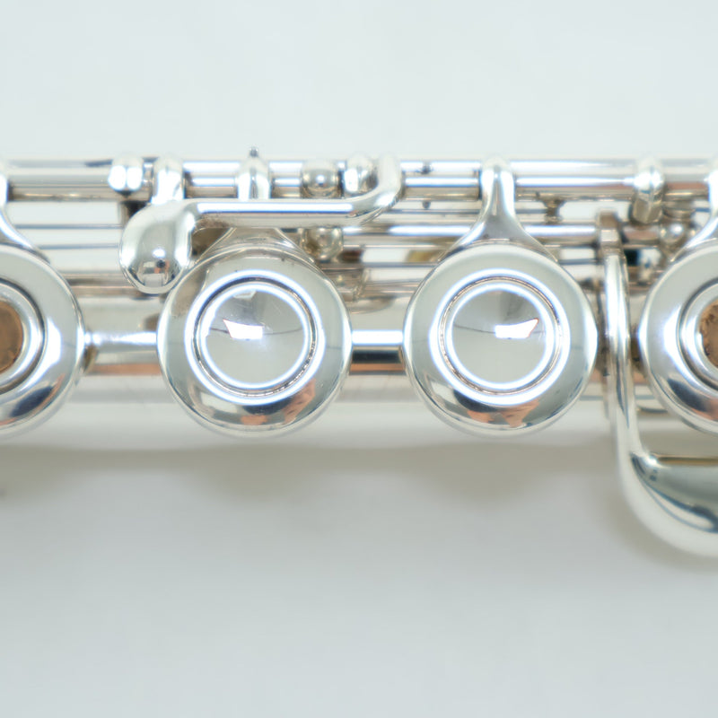 Yamaha Model YFL-481H Solid Silver Flute with Open Holes SN 735155 EXCELLENT- for sale at BrassAndWinds.com