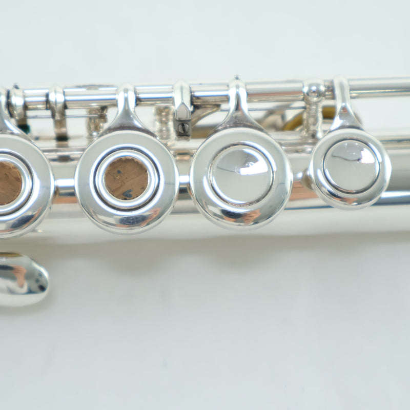 Yamaha Model YFL-481H Solid Silver Flute with Open Holes SN 735155 EXCELLENT- for sale at BrassAndWinds.com