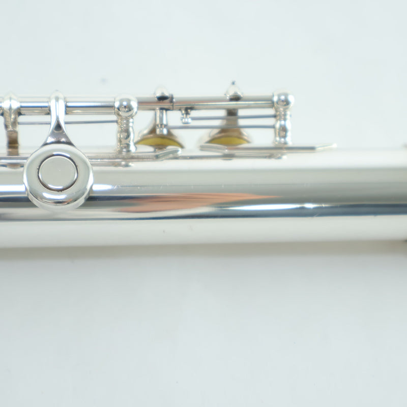 Yamaha Model YFL-481H Solid Silver Flute with Open Holes SN 735155 EXCELLENT- for sale at BrassAndWinds.com