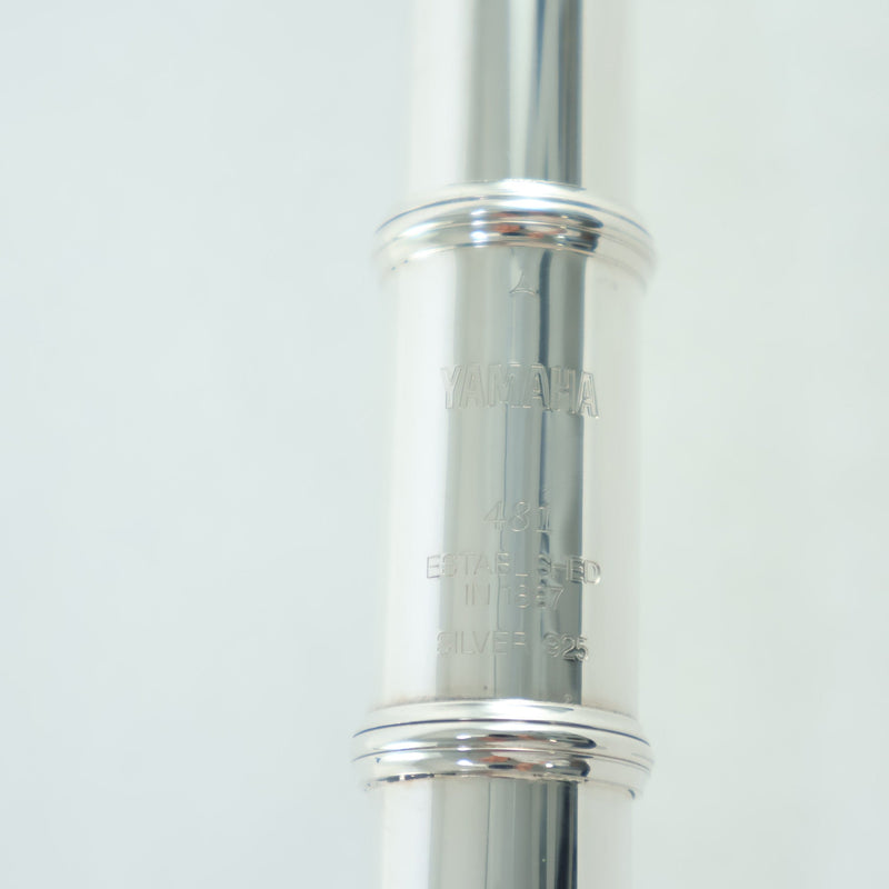 Yamaha Model YFL-481H Solid Silver Flute with Open Holes SN 735155 EXCELLENT- for sale at BrassAndWinds.com