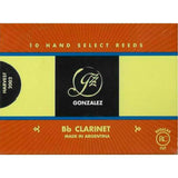 Gonzalez Bb Clarinet Reeds Strength 1.75, Box of 10- for sale at BrassAndWinds.com