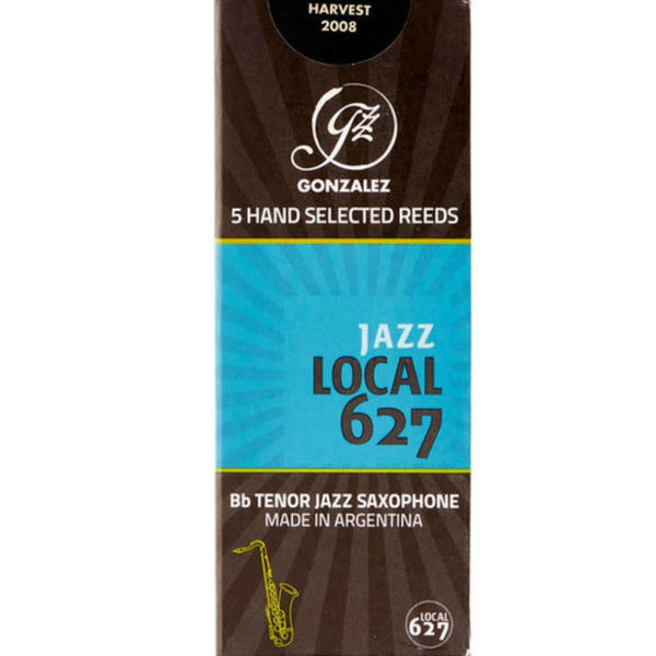 Gonzalez Bb Tenor Saxophone 'Local 627' Jazz Reeds Strength 4, Box of 5- for sale at BrassAndWinds.com