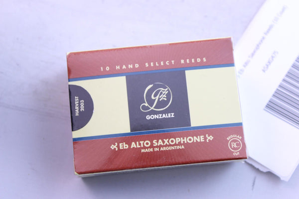 Gonzalez Eb Alto Saxophone Reeds Strength 4.75, Box of 10- for sale at BrassAndWinds.com