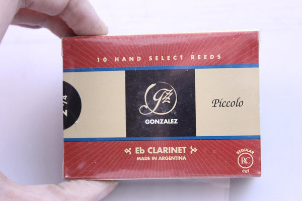 Gonzalez Eb Clarinet Reeds, Strength 2.25, Box of 10- for sale at BrassAndWinds.com