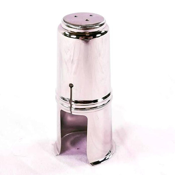 Selmer Paris Model 338E Mouthpiece Cap for Alto Clarinet in Silver Plate- for sale at BrassAndWinds.com